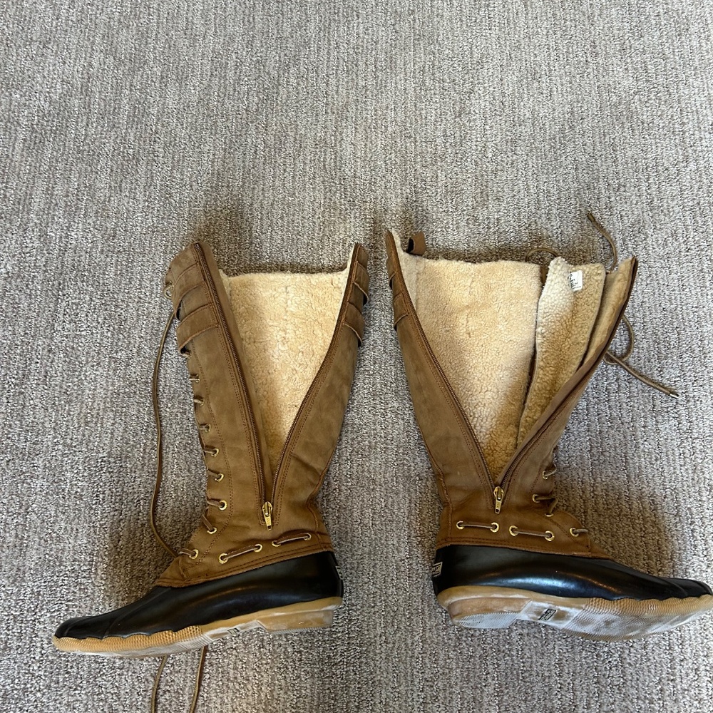 Sperry Brown and Black Winter Boots - Picture 3 of 5